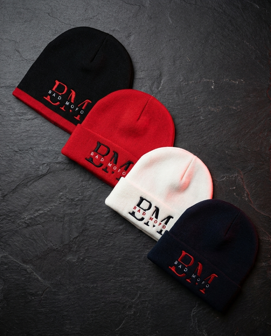 BM beanie lineup - four colorways
