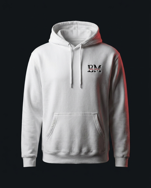 White BM hoodie front