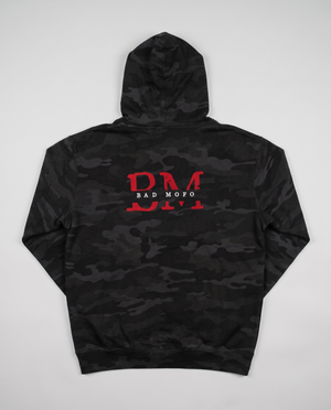 Camo BM hoodie back - catalog
