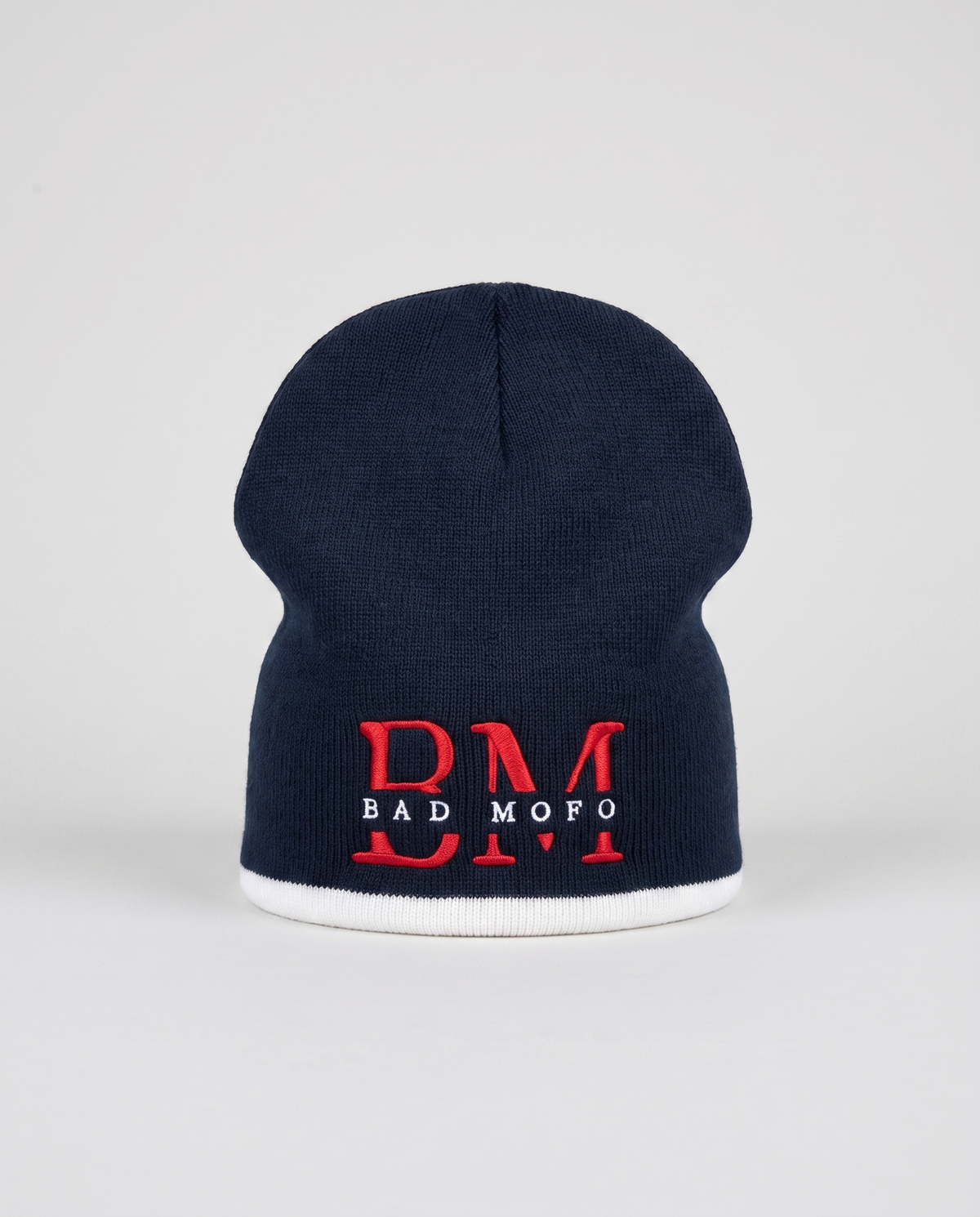 Navy BM beanie white trim - catalog
