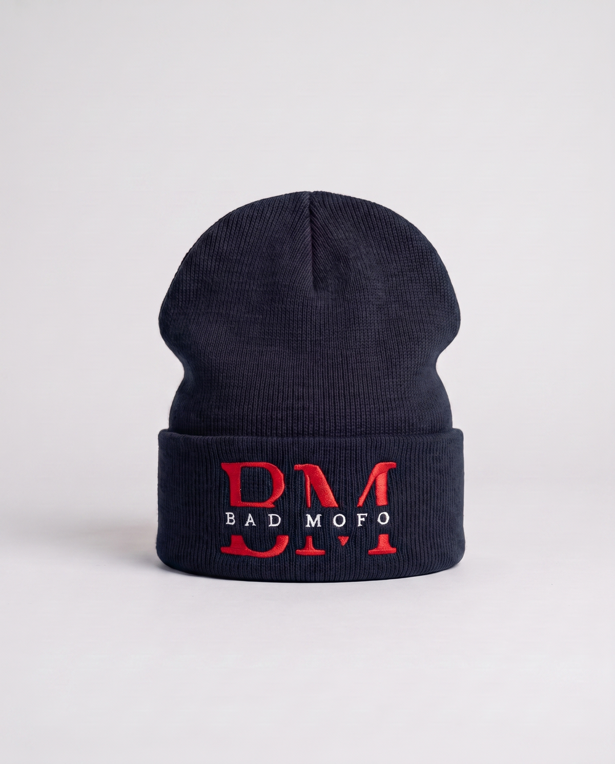 Navy cuffed BM beanie - catalog