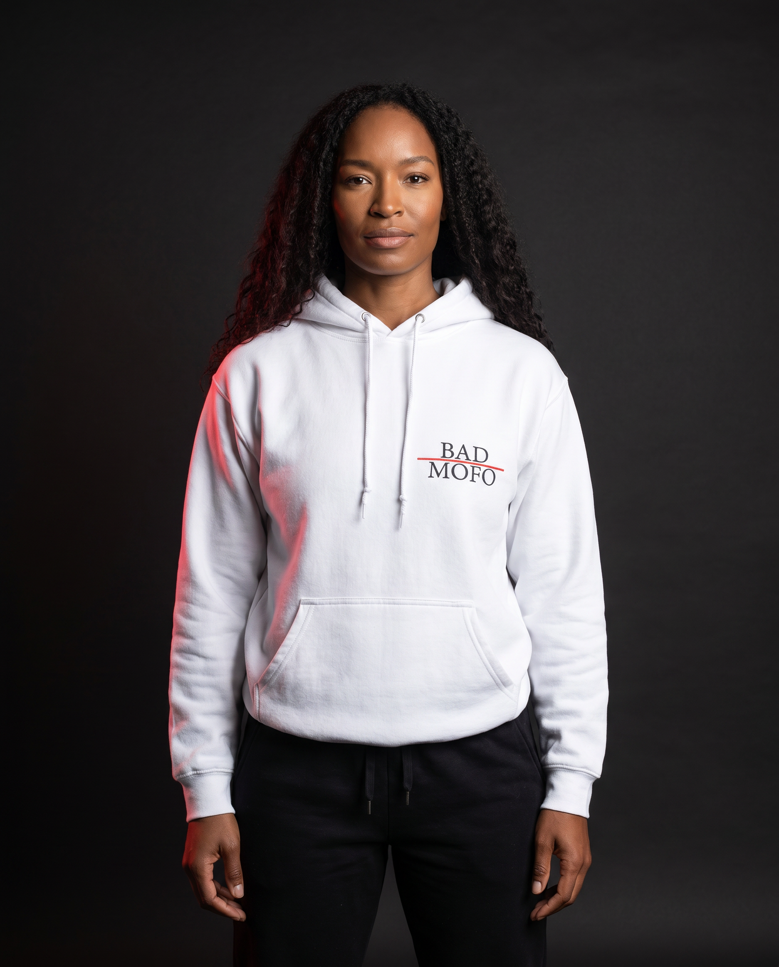 White Bad MoFo sweatshirt - dark studio