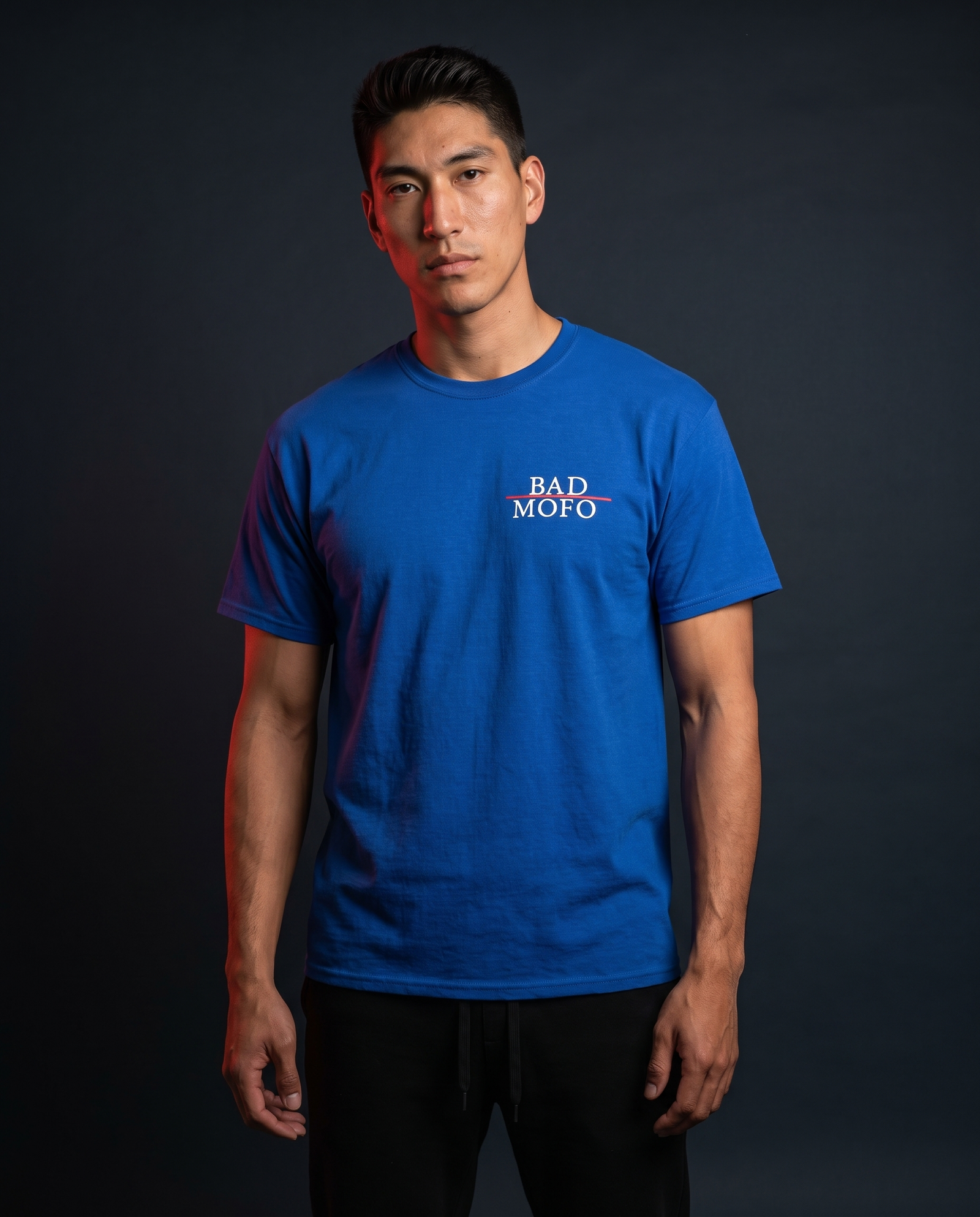 Blue Bad MoFo t-shirt - dark studio