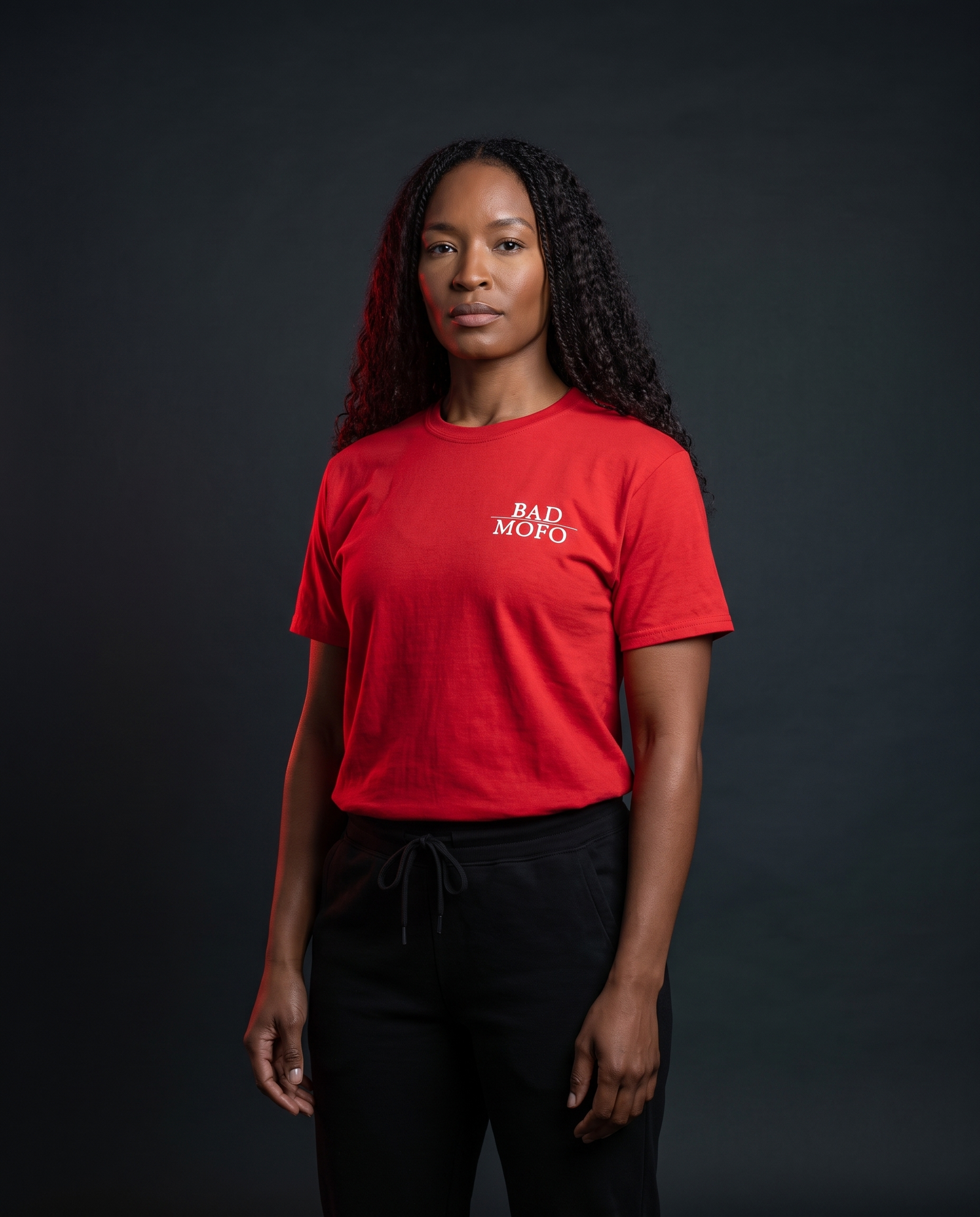 Red Bad MoFo t-shirt - dark studio