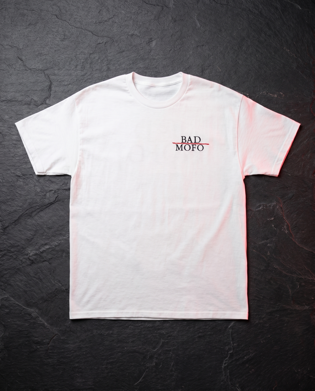 White Bad MoFo t-shirt - dark studio