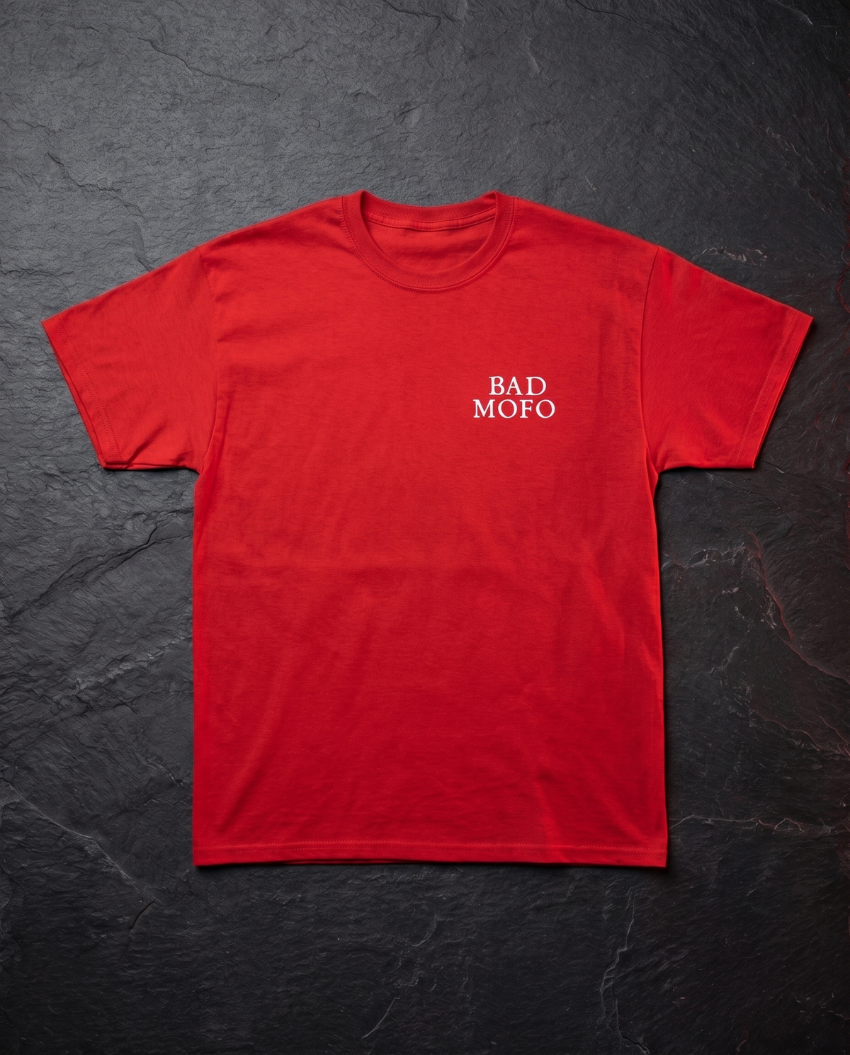 Red Bad MoFo t-shirt - dark studio