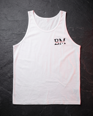 White BM tank - dark studio