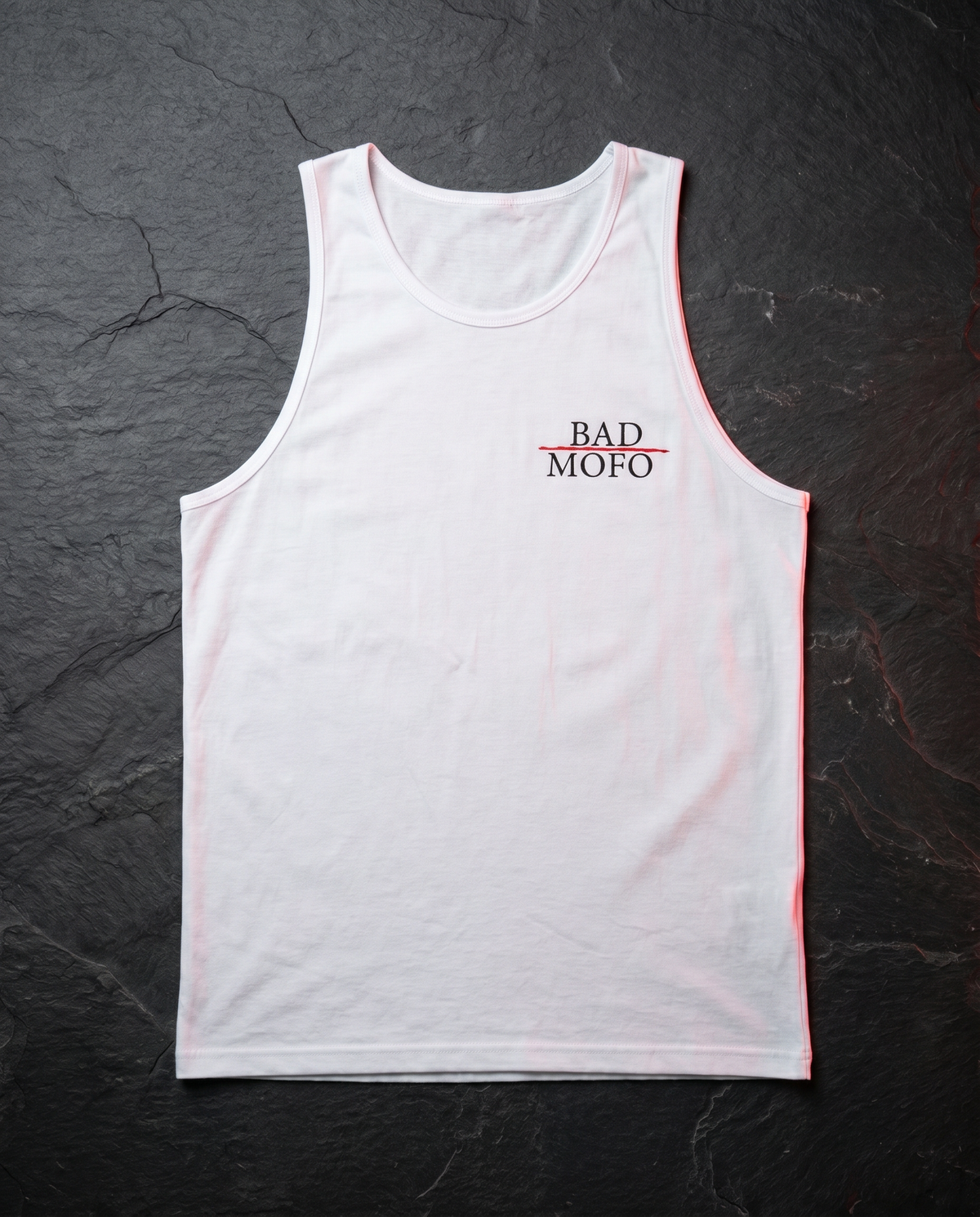 White tank - dark studio