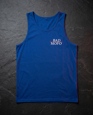 Blue tank - dark studio