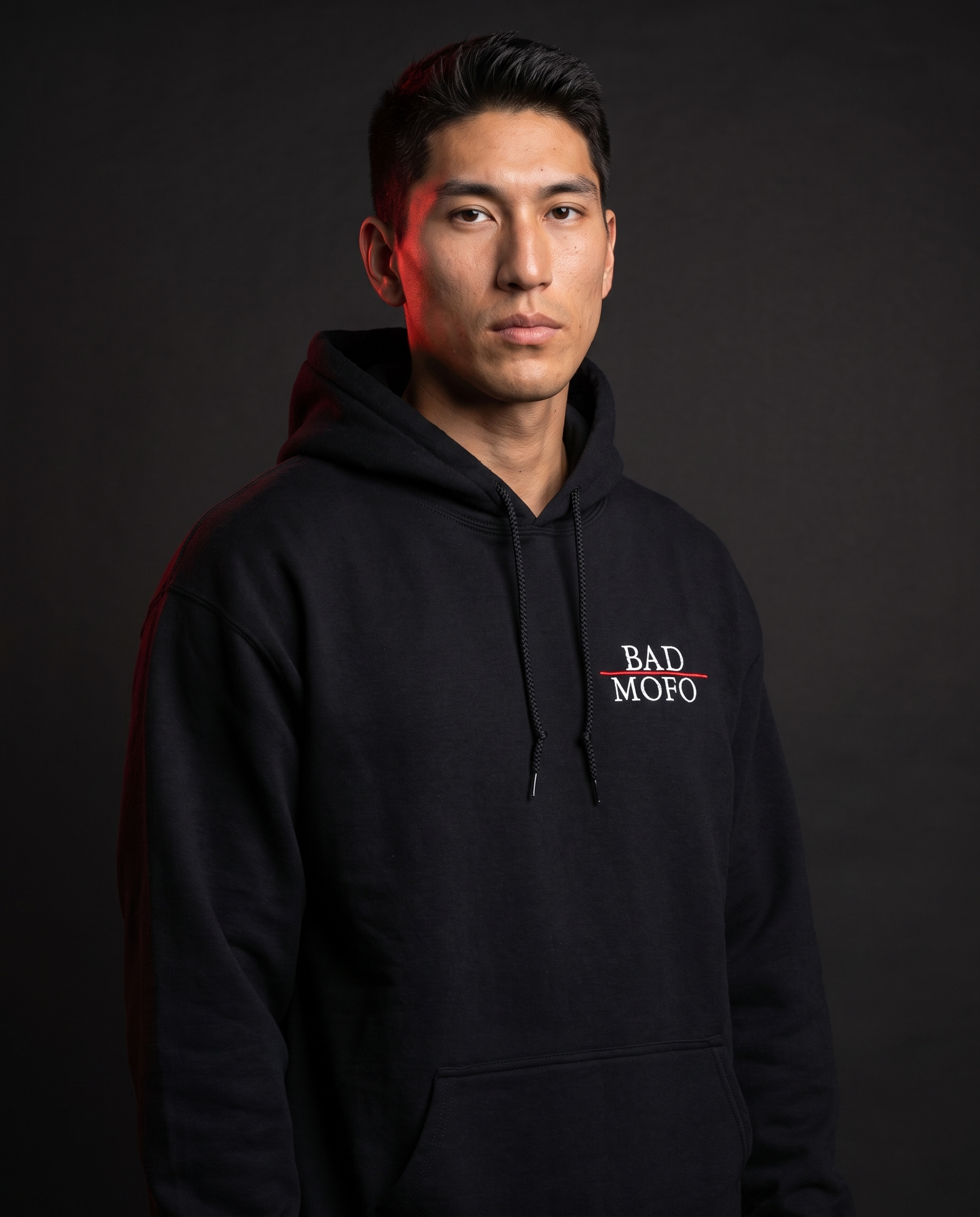 Black sweatshirt - dark studio